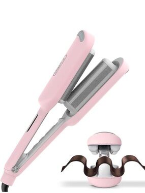 NIB Tymo Rovy Compact Curling Iron Hair Crimper Waver - Beach Waves 1 Inch